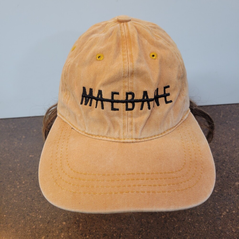 Nissi Caps Baseball Cap Mens Brown Maebane Embroidered Adjustable Strapback Hat